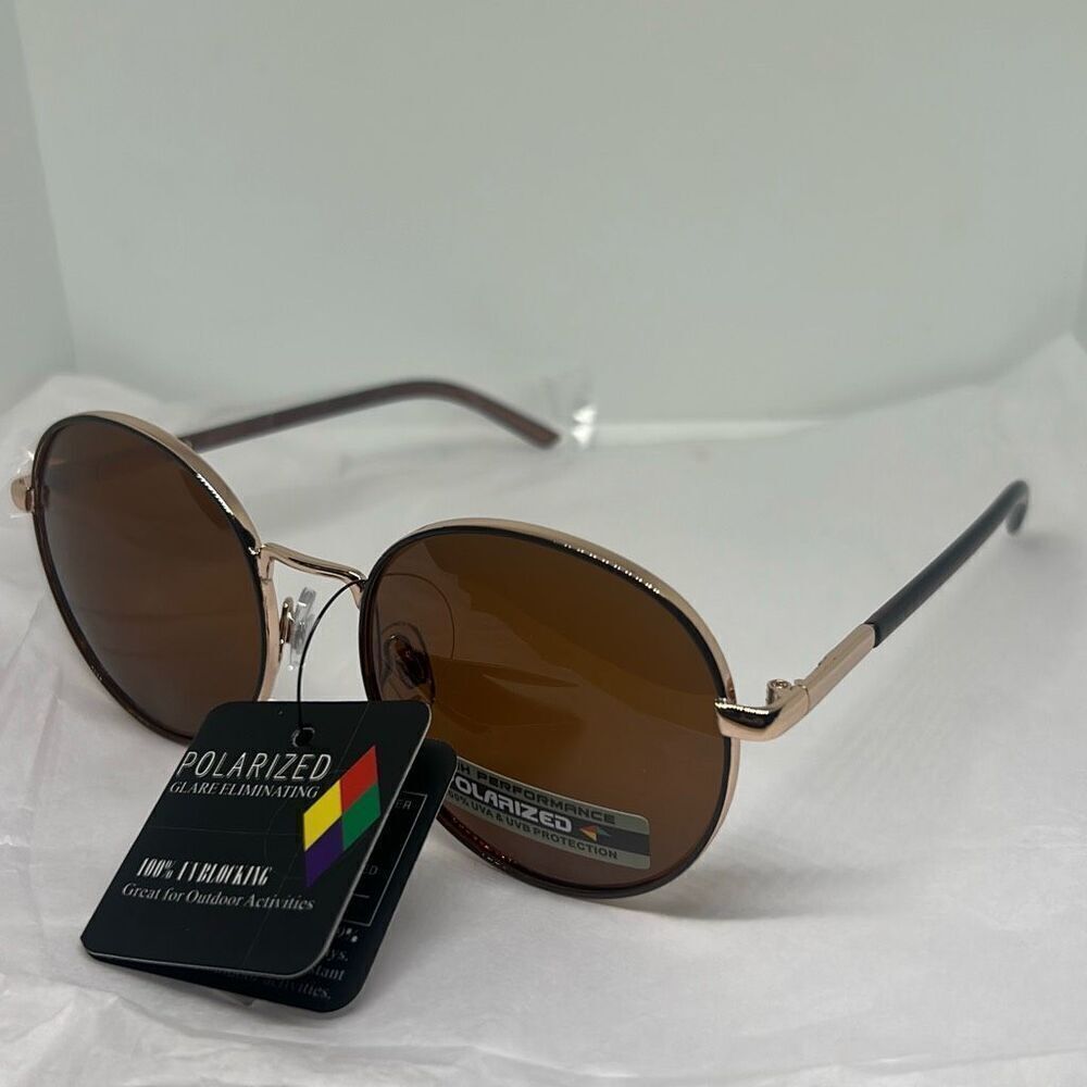 Giselle Polarized Round Sunglasses – Vintage Inspired UV Protection